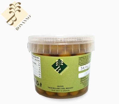 Olive Nocellara del Belice verdi in salamoia